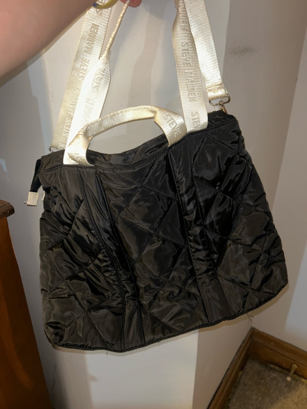 Steve Madden Quilted Nylon Weekender Bag